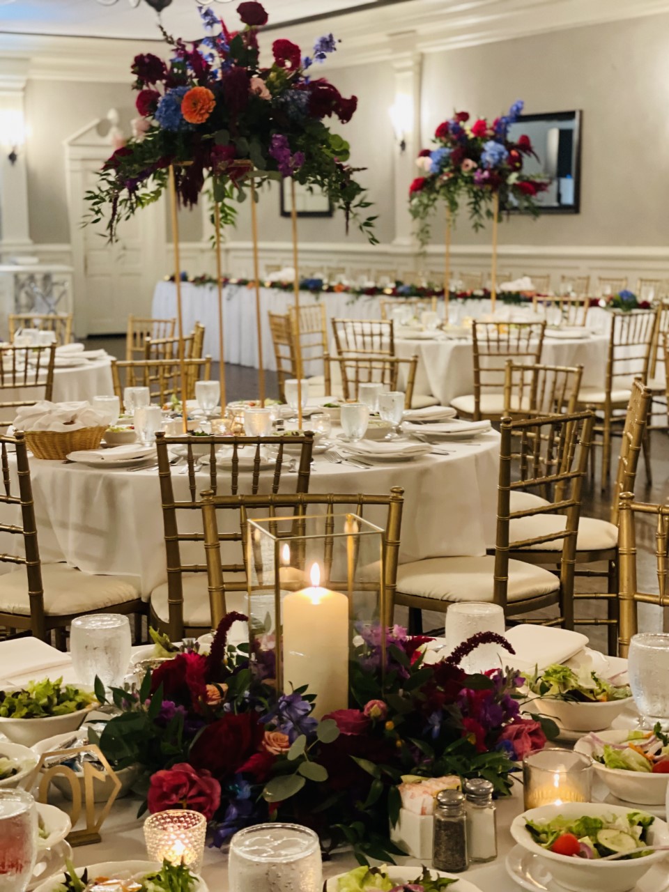 Wedding reception in the heritage ballroom at the Springside inn wedding venue in central New York